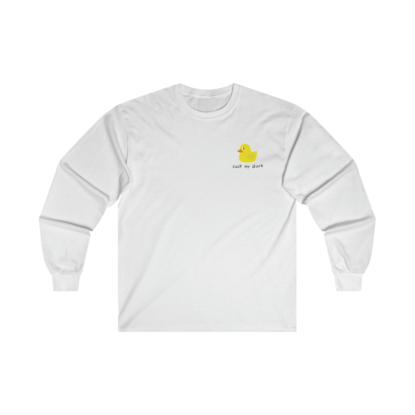 suck my duck long sleeve tee